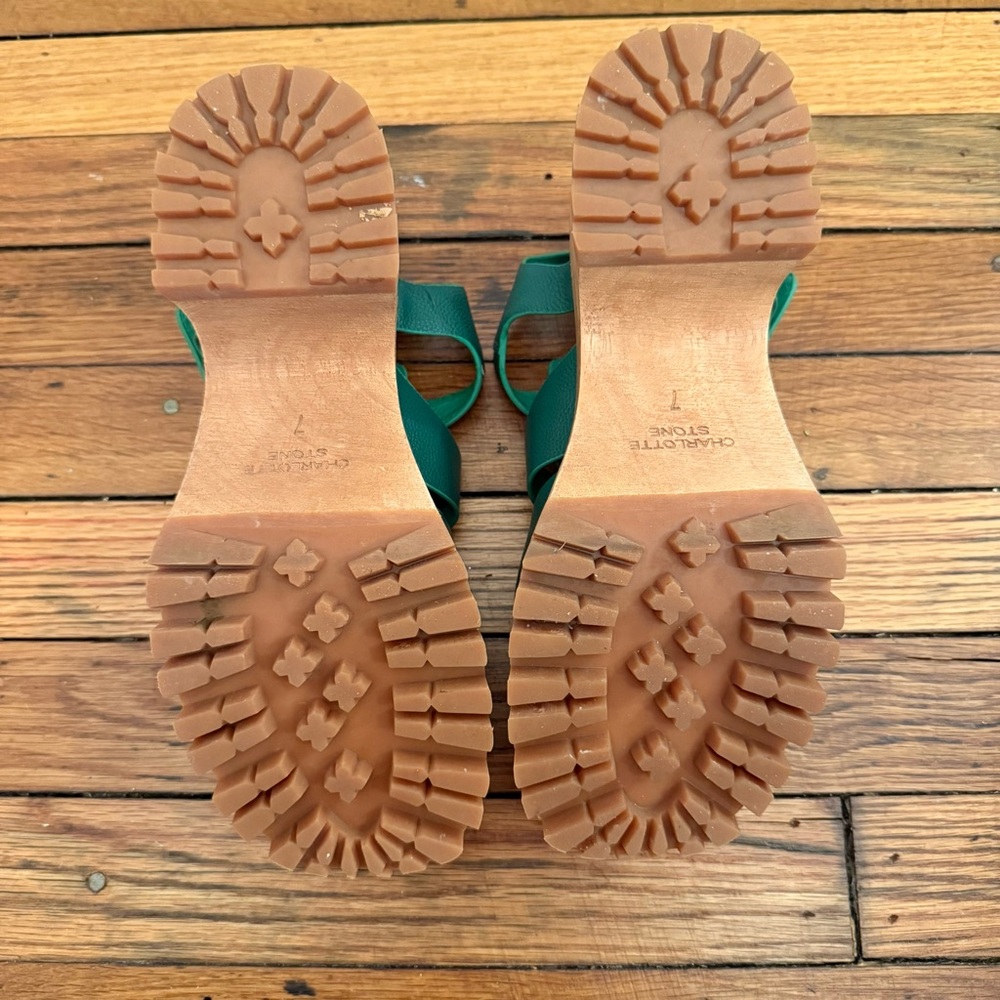 Charlotte Stone Roddy Platforms in Juniper - Picture 4 of 5